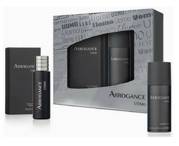 Arrogance Uomo Gift set (30ml parfum + body wash)